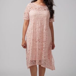 Lane Bryant Blush Lace Swing Dress Size 18/20